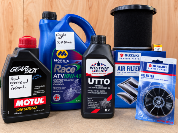 Suzuki KingQuad 500 Full Service Kit 2009-2014 - Genuine Suzuki Filters, Oils & NGK Plug SERVKIT20